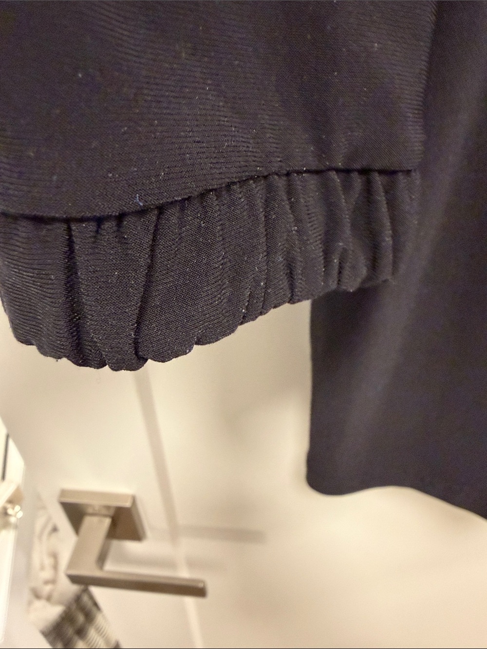 Joseph Ribkoff Black Ruffle-Edge Open Cardigan - Picture 3 of 3